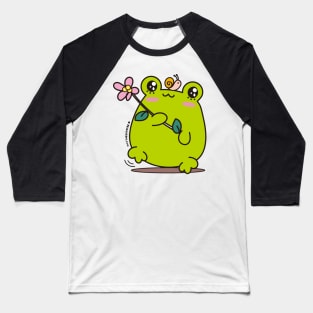 cute frog, kawaii frog cartoon Baseball T-Shirt